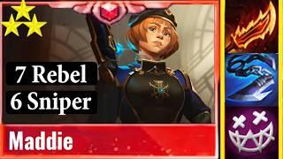 ⭐⭐⭐ 3-STAR MADDIE's TOP SECRET | 7 Rebel + 6 Sniper Comp | TFT Set 13 #tftset13 #teamfighttactics