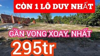 BÁN ĐẤT GẦN ĐƯỜNG LỚN BẾN ĐÌNH .VONG XOAY5/50 thỗ cư 60m2 clnGIÁ 295tr hết đất zalo 0984479902