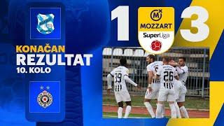 Mozzart Bet Super liga 2024/25 - 10.Kolo: MLADOST – PARTIZAN 1:3 (1:2)