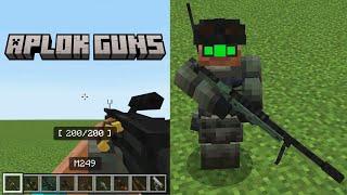 Aplok Guns addon in Minecraft PE - NEW GUNS ADDON MCPE