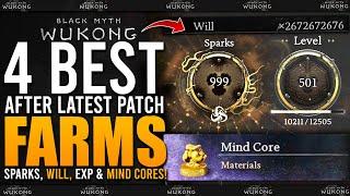 4 BEST FARMS after Patch // Level Up FAST // Sparks, Will, Mind Core & XP Farms - Black Myth Wukong