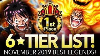 GLOBAL TIER LIST! Best Legends November 2019! (ONE PIECE Treasure Cruise)