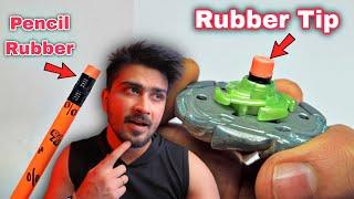 Transforming Pencil Rubbers into High-Performance Beyblade Tips! | IB By Sunil