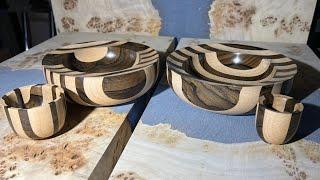 Gift Bowls - Fusion of Ziricote and Beech