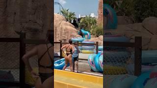 Fun Water Slide -Water Park Summer Holiday Hot Day️ #waterpark #waterslide