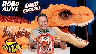 Zuru Robo Alive Dino Escape T-Rex! Hunt and Capture The T-Rex! AdventureFun Toy review!