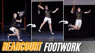 The right Rearcourt Footwork for every situation | Badminton Tutorial