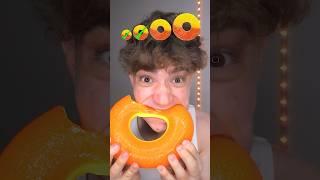 Spicy Family Giant Gummy Peach Ring Challenge! 