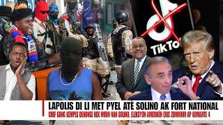 Chef Gang Kempes pale ak Solino, Lapolis met pye Solino ak Fo Nasyonal, Lekol nan Potoprens, Trump..