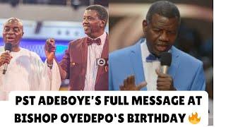 PASTOR ADEBOYE DELIVERS POWERFUL MESSAGE  AT BISHOP OYEDEPO’S 70TH BIRTHDAY CELEBRATION 