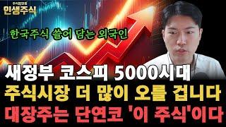 한국주식 쓸어 담는 외국인, 새정부 코스피 5000시대 주식시장 더 많이 오를 겁니다 대장주는 단연코 '이 주식'이다 [인생주식]