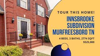 Innsbrooke Subdivision Home For Sale Murfreesboro TN