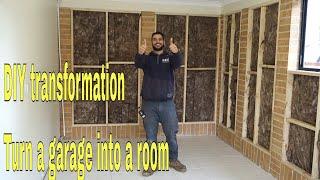 How to convert a garage into a room - DIY transformation