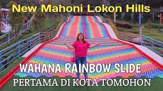 Wahana Rainbow Slide pertama di Kota Tomohon ada di New Mahoni Lokon Hills