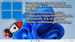 Fix Windows 11 Lag | Make your PC/Laptop fast | Optimize Windows 11 for gaming & editing