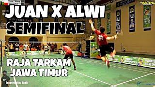 SEMIFINAL RAJA TARKAM Jakarta JUAN / ALWI vs Jagoan Surabaya di TARUNG BEBAS BADMINTON JATENG