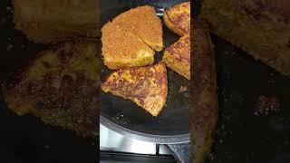 frying swordfish! #satisfying #asmr #shortvideos #frying