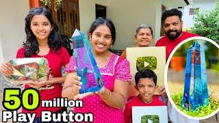 INDIA'S FIRST 50 MILLION PLAY BUTTON UNBOXING  ഇന്ത്യയിലാദ്യമായ്