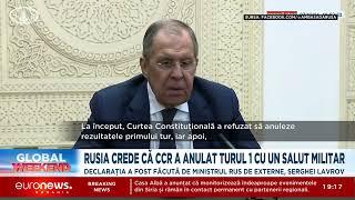 Serghei Lavrov, despre alegerile din România: S-a dat un salut militar și au anulat primul tur