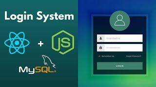 Login Page using React + Node + MySQL | ReactJS, MySQL, NodeJS - Login Page Tutorial