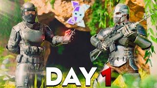 Raiding a Youtuber's Cave on Day 1 in ARK: Survival Evolved