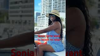 Sonia Uche want to the beach to enjoy ️️️ herself after all working days