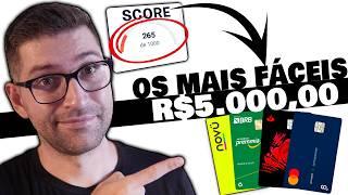 Top 4 CARTÕES DE CRÉDITO que estão aprovando BONS LIMITES p/ SCORE BAIXO