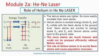 Construction and Working of He-Ne laser