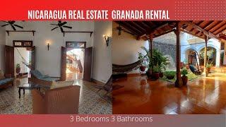 Nicaragua Real Estate Granada Colonial rent   3 BR 3BA