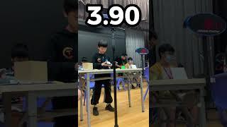 Fastest 3x3 Solves Of Yiheng Wang!