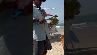 Чуть палец не отру…