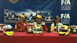 CIK-FIA U18 World Championship 2010 - Alcaniz(E). Press conference