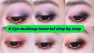 6 Eye makeup tutorial  / Eye makeup  / eye makeup bridal #eyemakeup #eyes  #eyeshadow