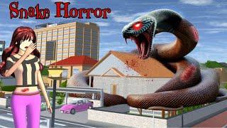 سر الافعى There's Giant snake On Rina Tamaki house  Horror secret place in Sakura School Simulator