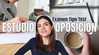 Cómo me ORGANIZO para estudiar la OPOSICIÓN | Así aprobé el examen tipo TEST  | María Llagunes