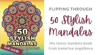 50 Stylish Mandalas | Adult Coloring Book Flipthrough