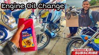 How to change engine oil #motovlog #dhenkanal #bhubaneswar