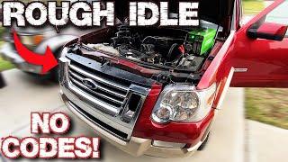 FORD EXPLORER ROUGH SHAKING VIBRATING IDLE DIAGNOSIS & FIX