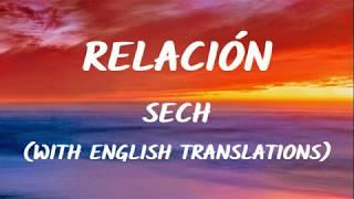 Sech - Relación (Letra/Lyrics With English Translation) Video