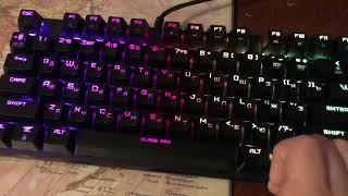 Unboxing and typing the keyboard Zet Blade Pro with optical red switches