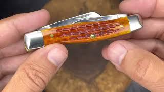 Case Medium Stockman in Pocket Worn Harvest Orange. EDC, Camping, and Carpentry Knife - Really??