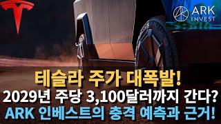 테슬라 주가 대폭발! 2029년 주당 3,100달러까지 간다? ARK 인베스트의 충격 예측과 근거!