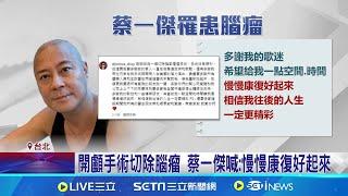 "草蜢"蔡一傑證實罹腦瘤 頭剖一半傷痕照曝光｜三立新聞網 SETN.com