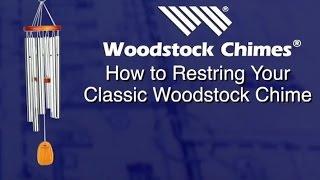 How to restring your classic style Woodstock Chimes