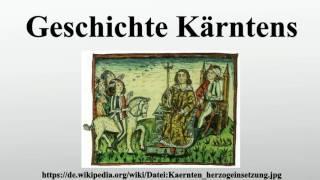 Geschichte Kärntens