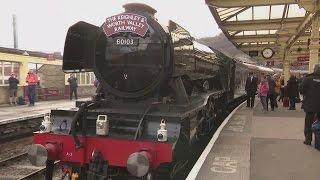 Flying Scotsman marks re-opening of Carlisle-Settle railway line