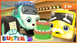 The Great Cake Race!  Fun Adventure  | Go Buster - Bus Cartoons & Kids Stories