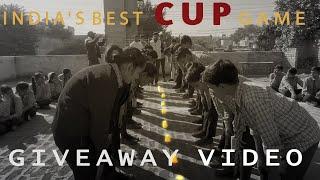 I Challenge 50 people in cup game : Win stationery