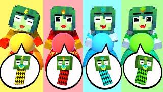 Zombie x Herobrine Elemental  - Minecraft Animation
