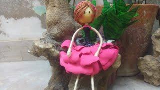 diy cute flower doll/very easy way/Home crafts#homecrafts #homemade #craft #crafting